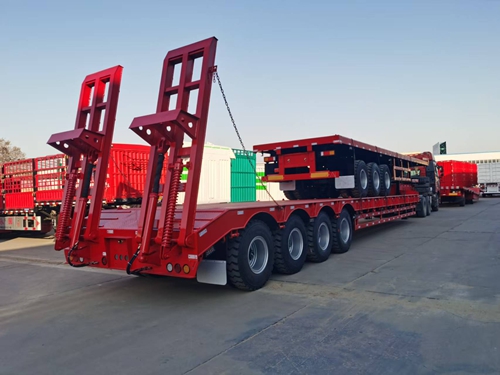 低平板運輸半掛車價格