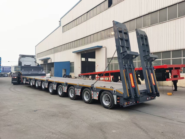 三線六軸低平板半掛車